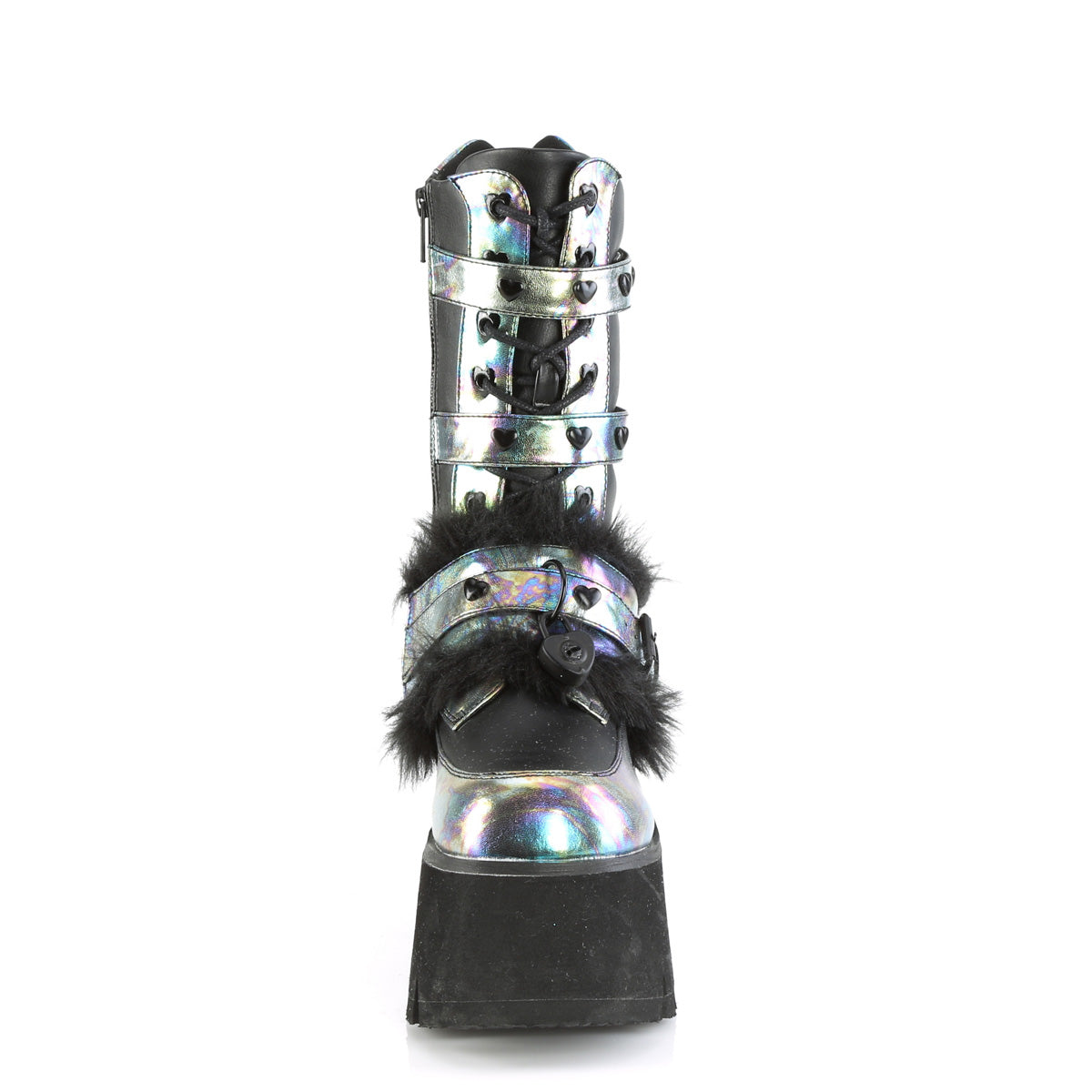 DemoniaCult Stiefel ASHES-120 BLK Vegan Le Green Multi Oil