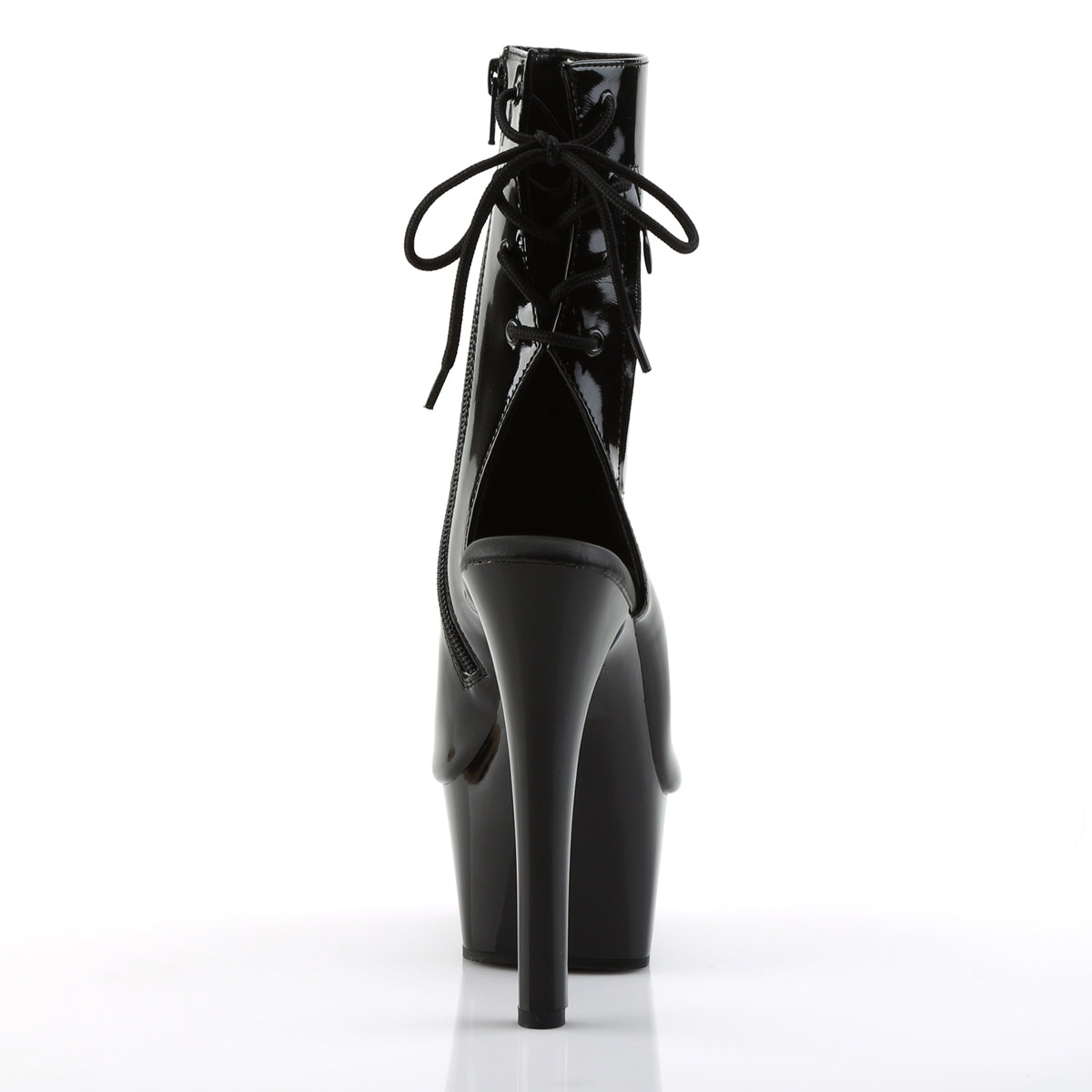 Pleaser Damen Knöchelstiefel ASPIRE-1018 BLK Pat / BLK