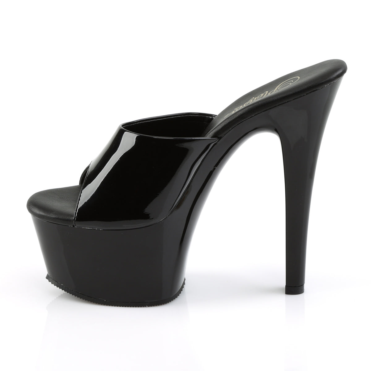 Pleaser Damen Sandalen ASPIRE-601 BLK Pat / BLK