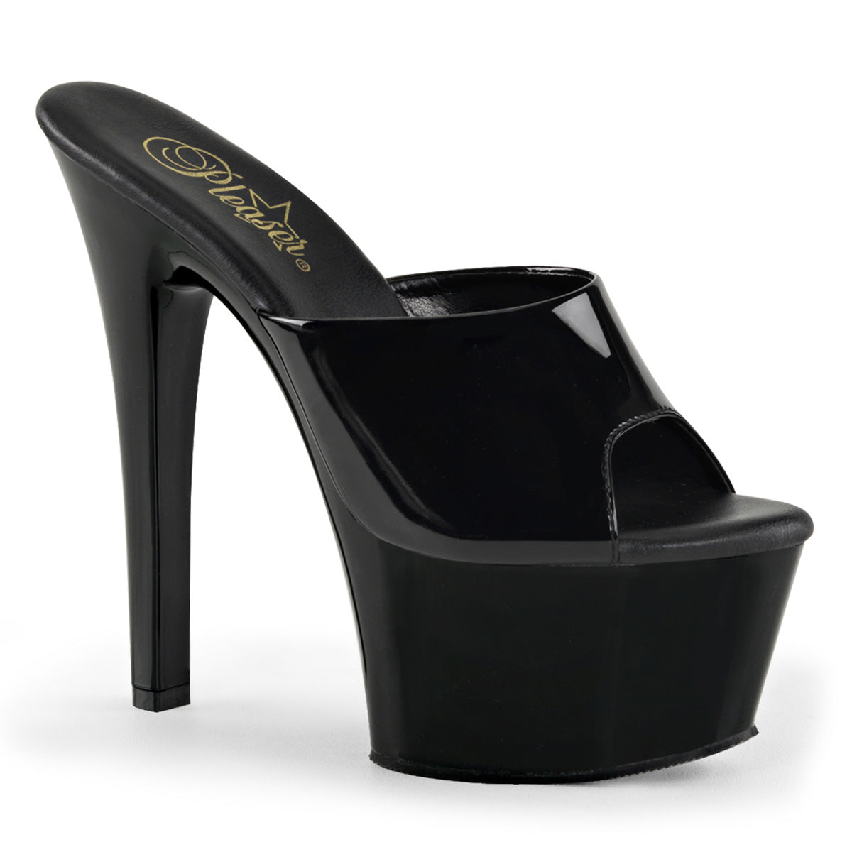 Pleaser Damen Sandalen ASPIRE-601 BLK Pat / BLK
