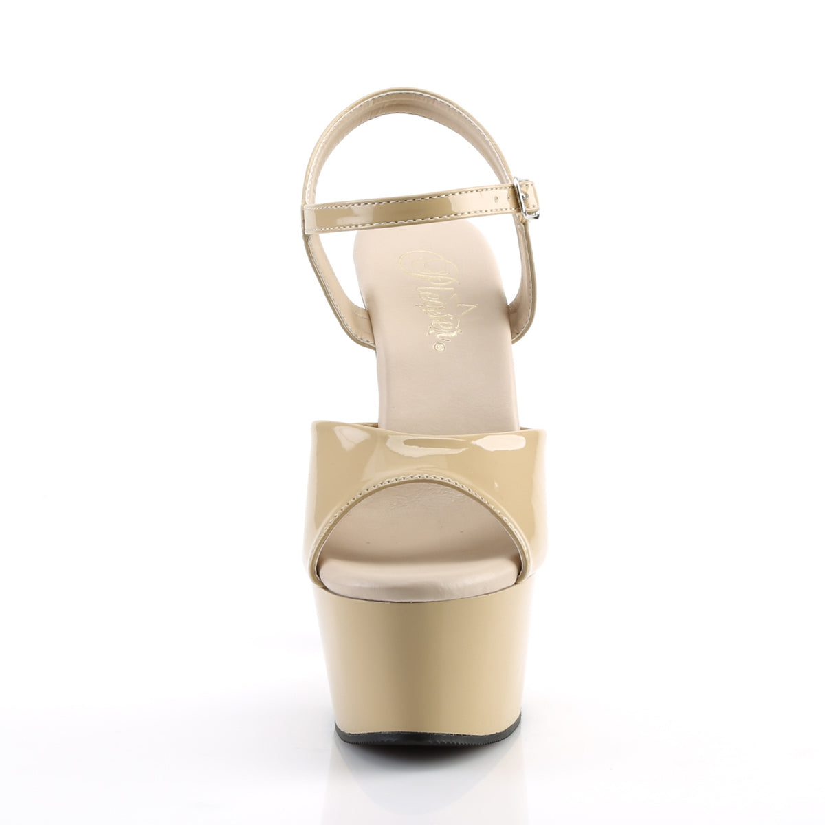 Pleaser Damen Sandalen ASPIRE-609 creme pat / creme