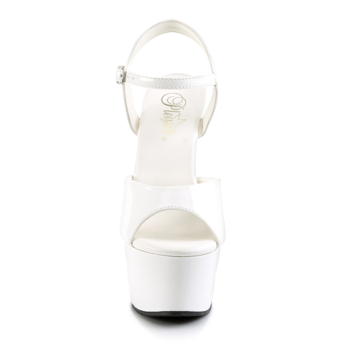 Pleaser Damen Sandalen ASPIRE-609 WHT PAT / WHT