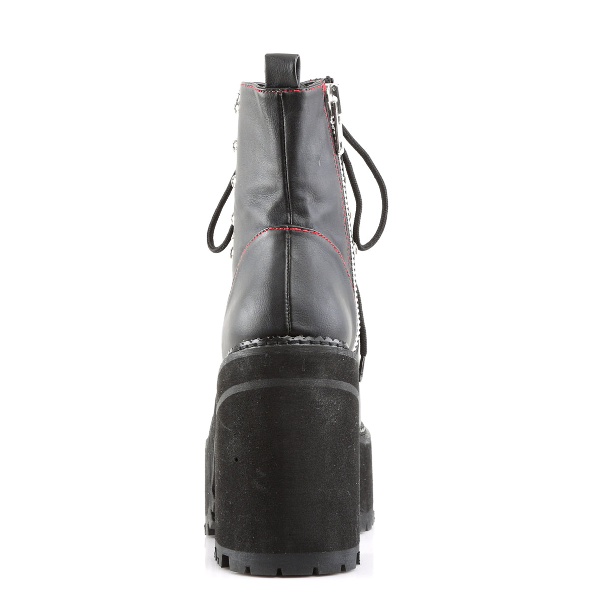 DemoniaCult Damenknöchelstiefel ASSAULT-100 BLK Vegan Leder