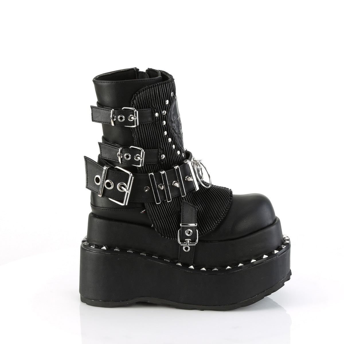DemoniaCult Stiefeletten BEAR-150 BLK Vegan Leder