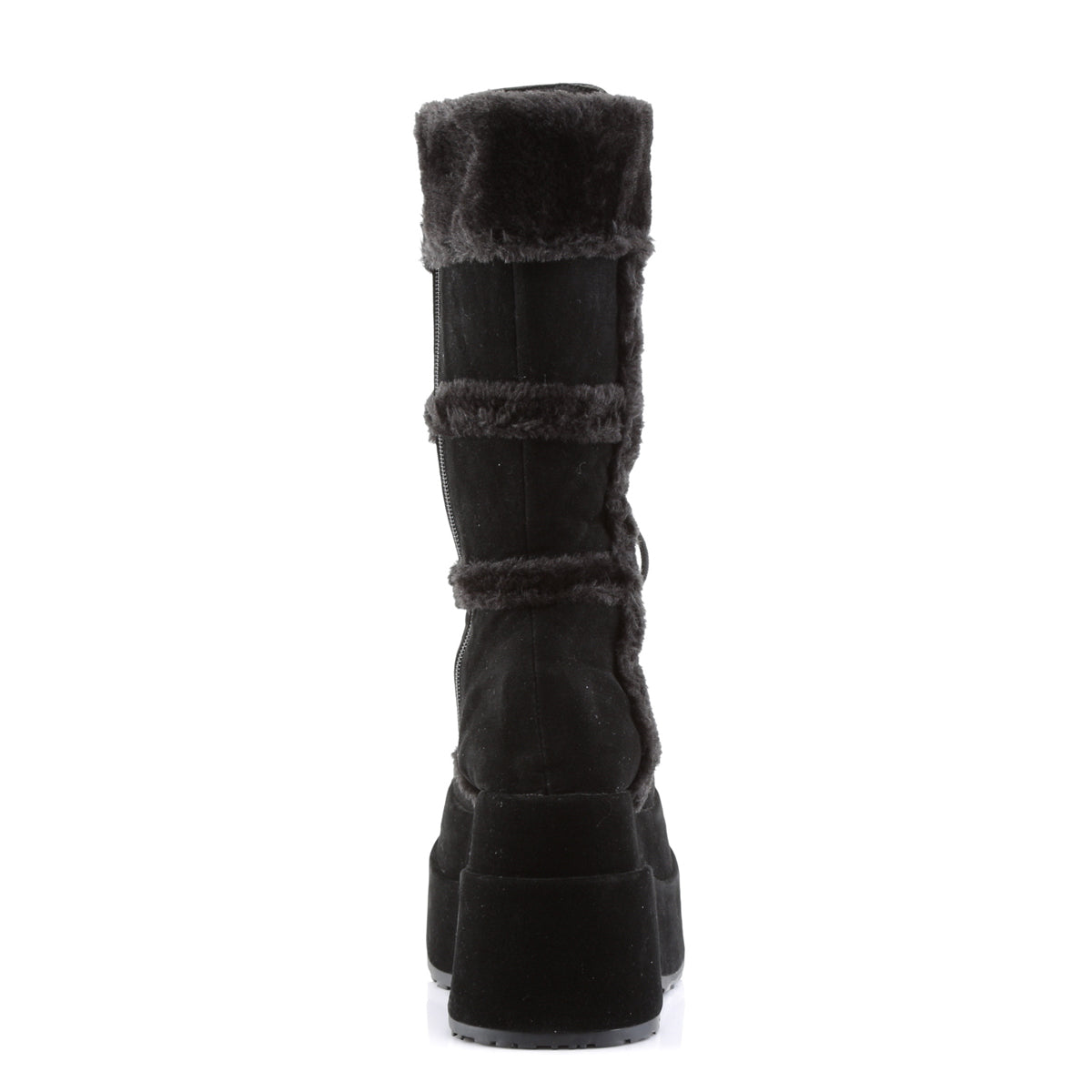 DemoniaCult Frauenstiefel BEAR-202 BLK Vegan Wildleder