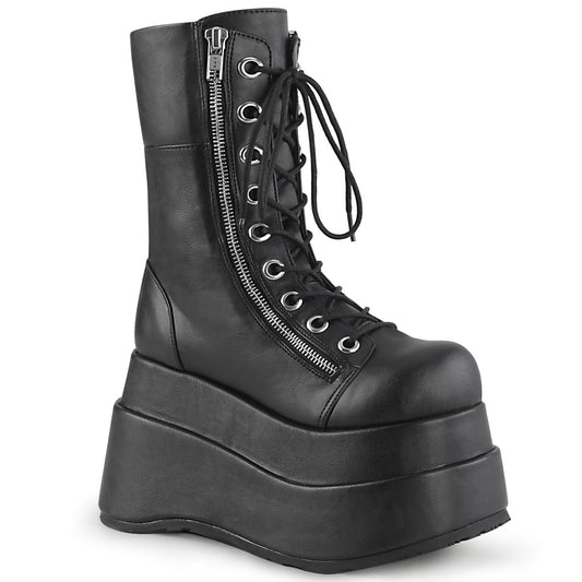 DemoniaCult Frauenstiefel BEAR-265 BLK Vegan Leder