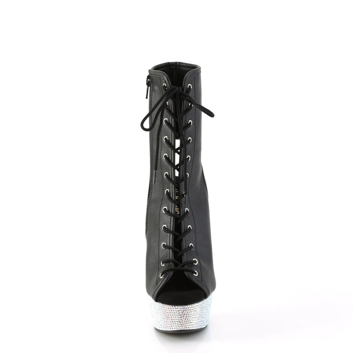 Pleaser Stiefeletten BEJEWELED-1016-6 BLK Kunstleder/SLV ab Rs