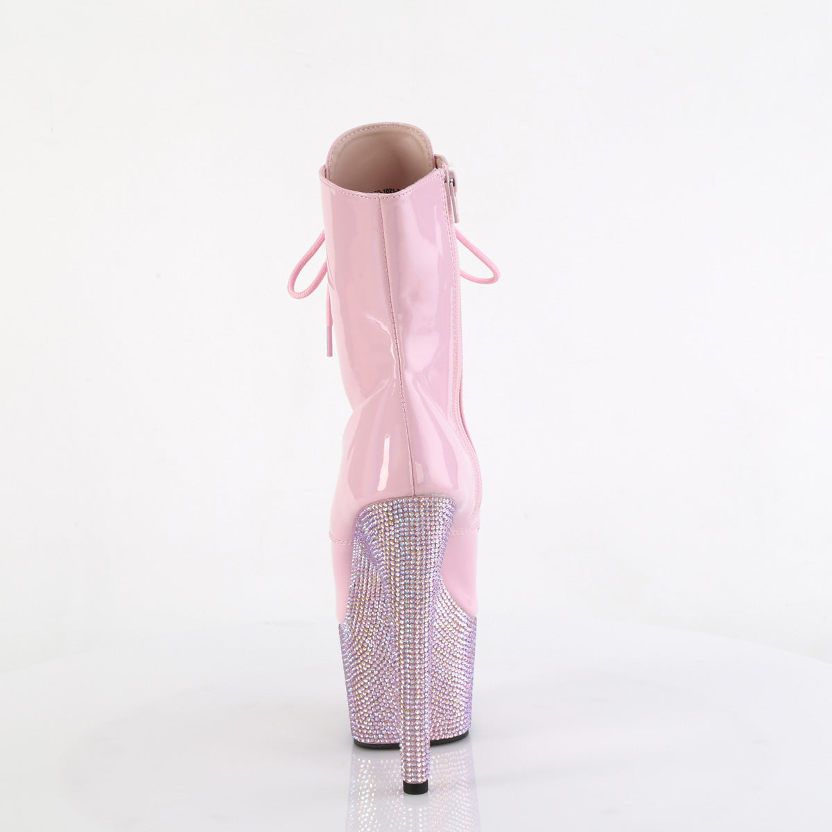 Pleaser Stiefeletten BEJEWELED-1021-7 B. Pink Holo Pat/b. Rosa Ab Rs