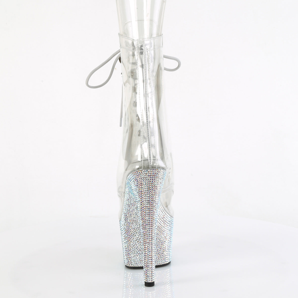 Pleaser Stiefeletten BEJEWELED-1021C-7 CLR-RS/SLV AB RS