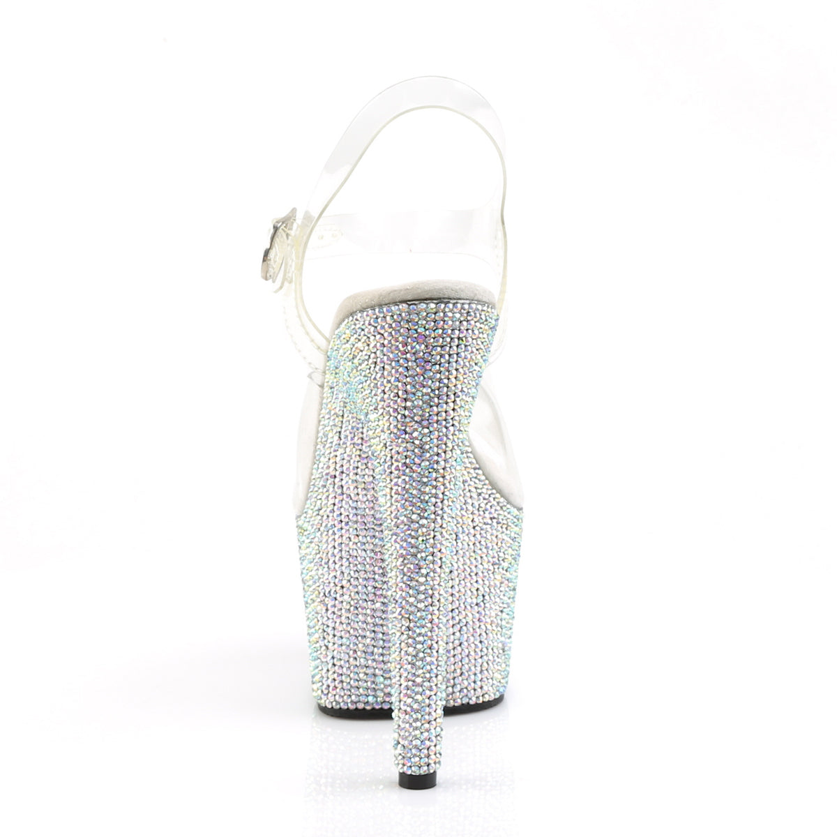 Pleaser Damen Sandalen BEJEWELED-708DM CLR / SLV Multi Rs