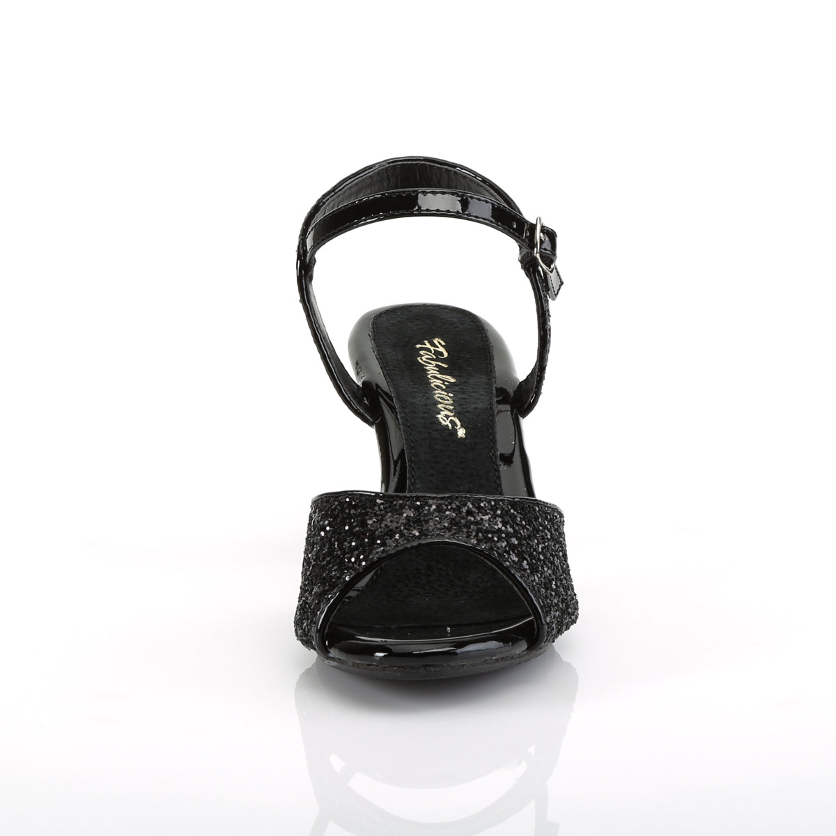 Fabulicious Damen Sandalen BELLE-309G BLK Glitter / BLK Glitter