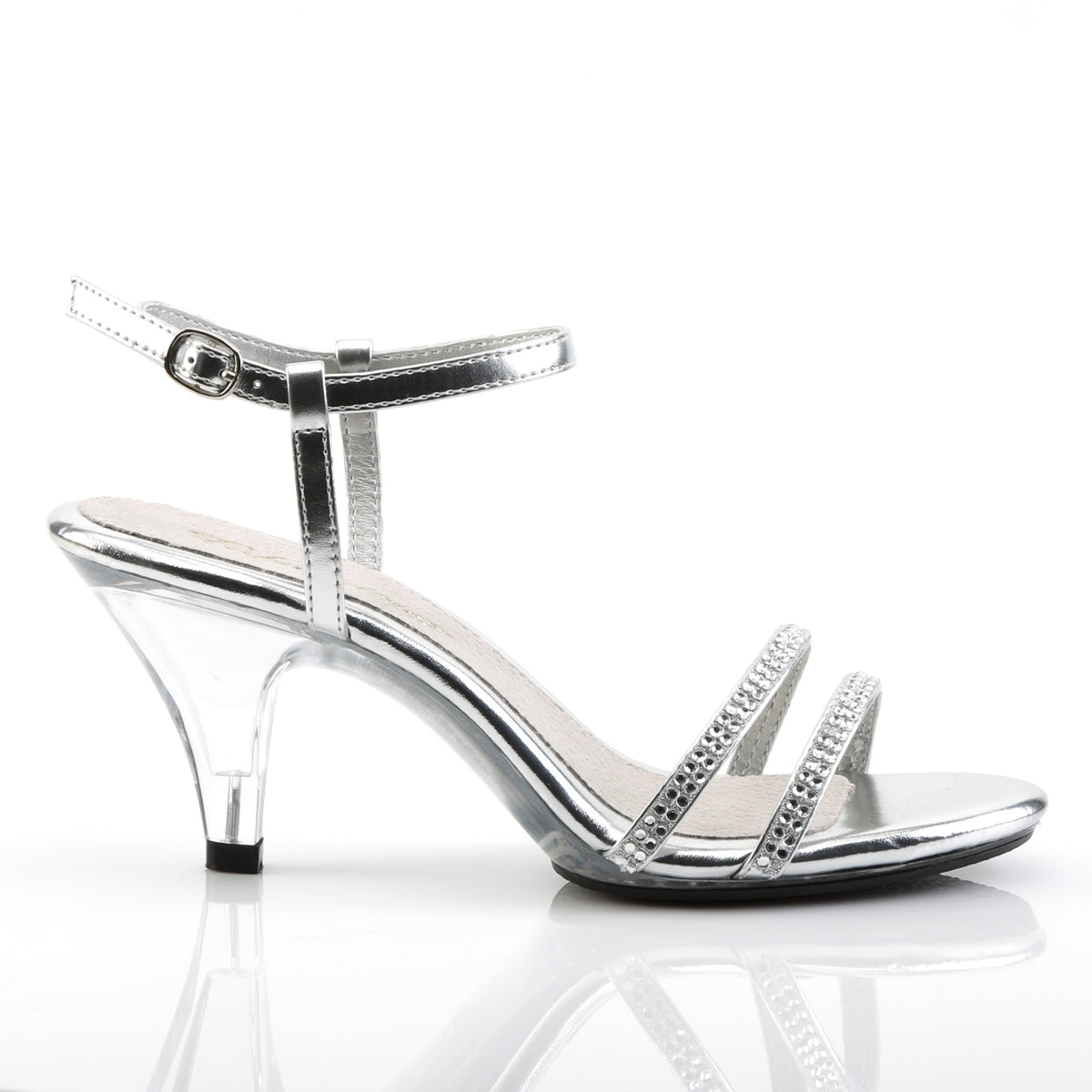 Fabulicious Damen Sandalen BELLE-316 SLV Metallic PU / CLR