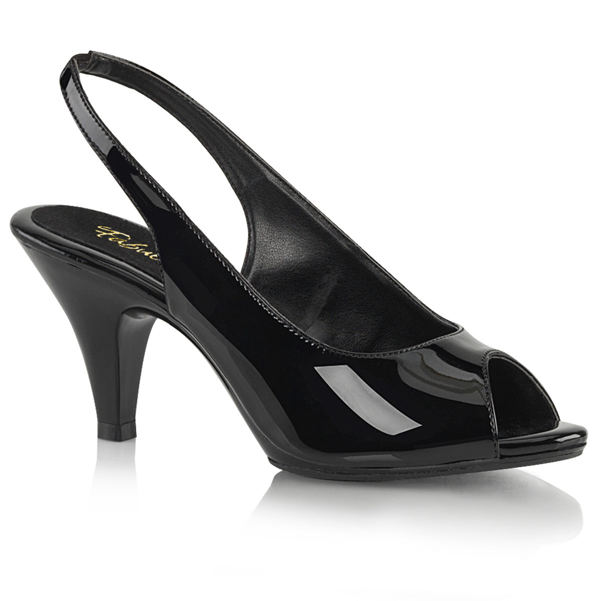 Fabulicious Damen Sandalen BELLE-368 BLK Pat / BLK
