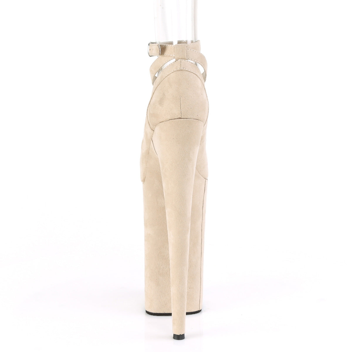 Pleaser Damen Sandalen BEYOND-087FS Beige Faux Wildleder / Beige Faux Wildleder