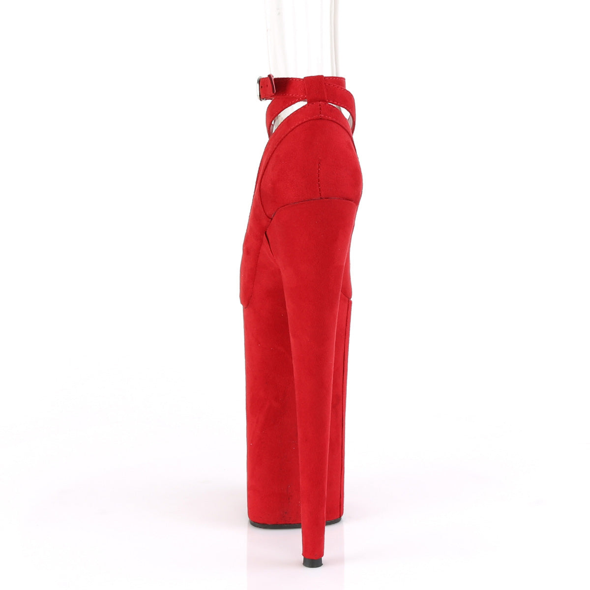 Pleaser Damen Sandalen BEYOND-087FS Red Faux Wildleder / Rot Faux Wildleder