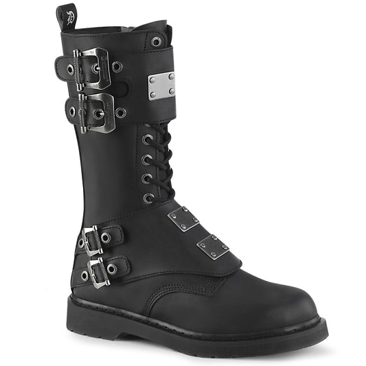 DemoniaCult Herrenstiefel BOLT-345 BLK Vegan Leder