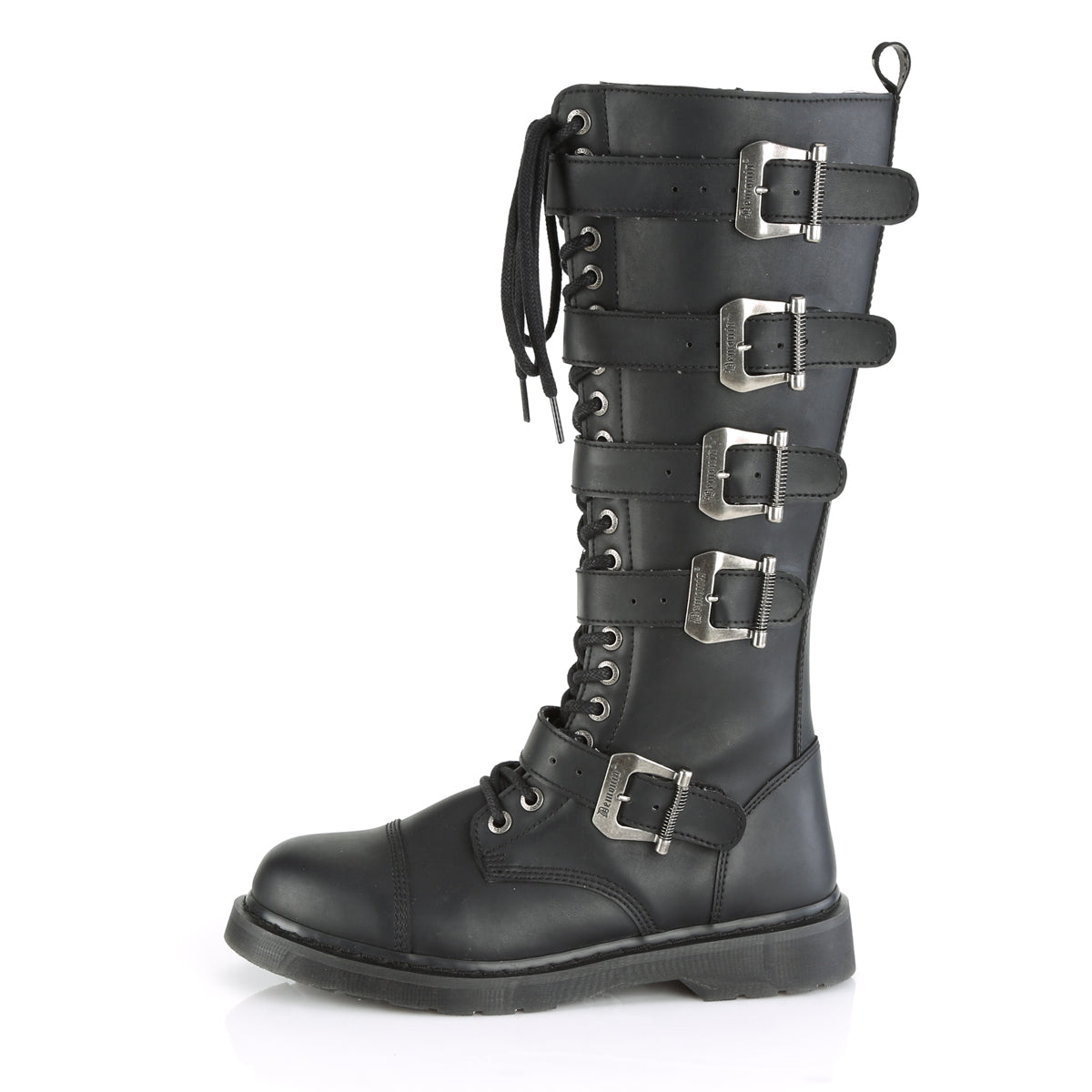 DemoniaCult Mens Boots BOLT-425 Blk Vegan Leather