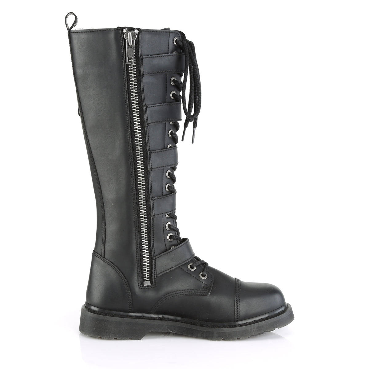 DemoniaCult Mens Boots BOLT-425 Blk Vegan Leather