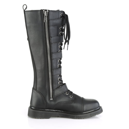 DemoniaCult Herrenstiefel BOLT-425 BLK Vegan Leder