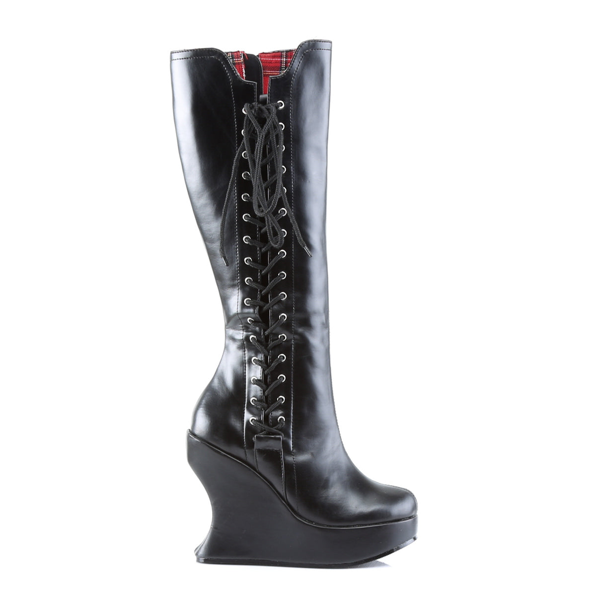 DemoniaCult Damen BRAVO-100 BLK Vegan Leder