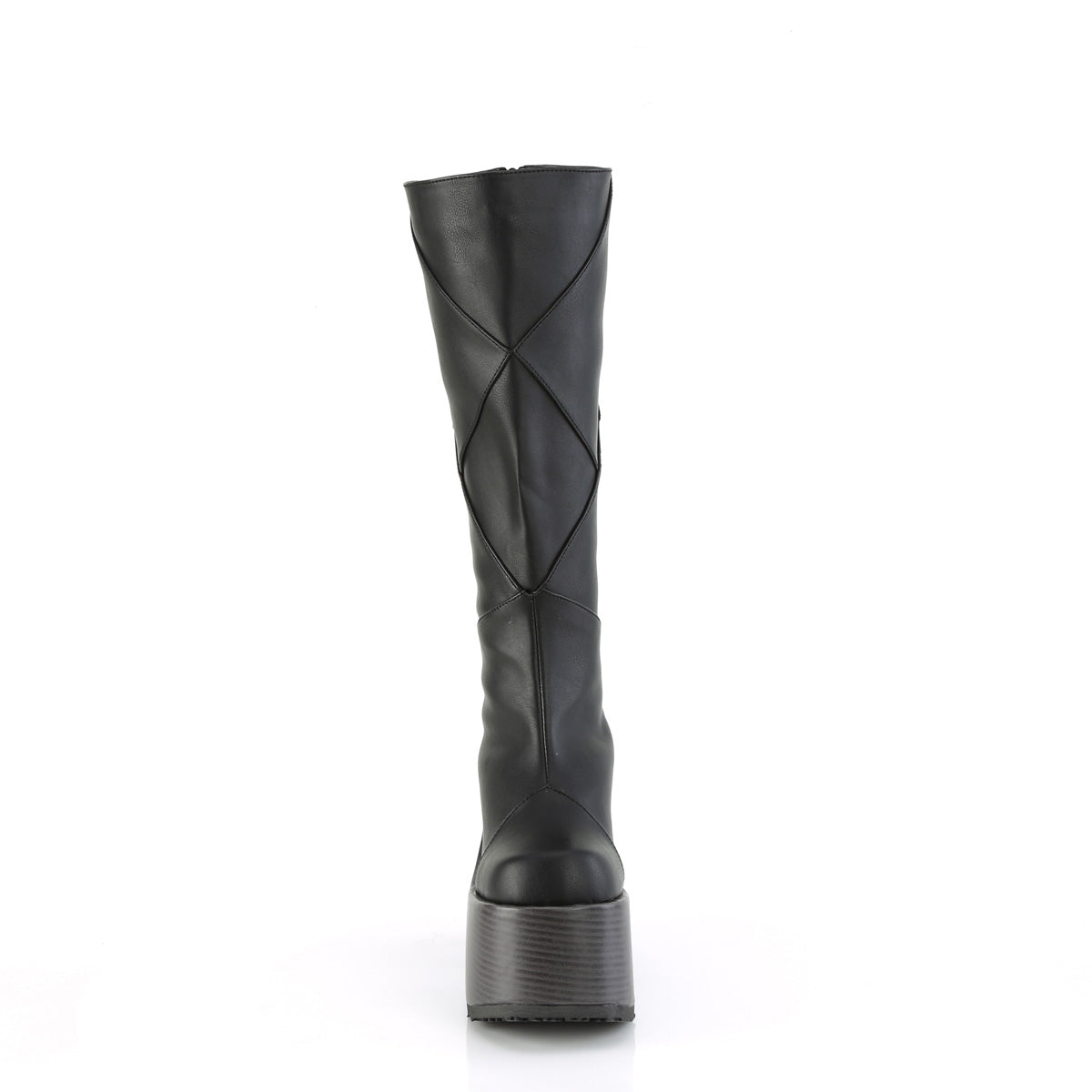 DemoniaCult Stiefel CAMEL-280 BLK Vegan Leder