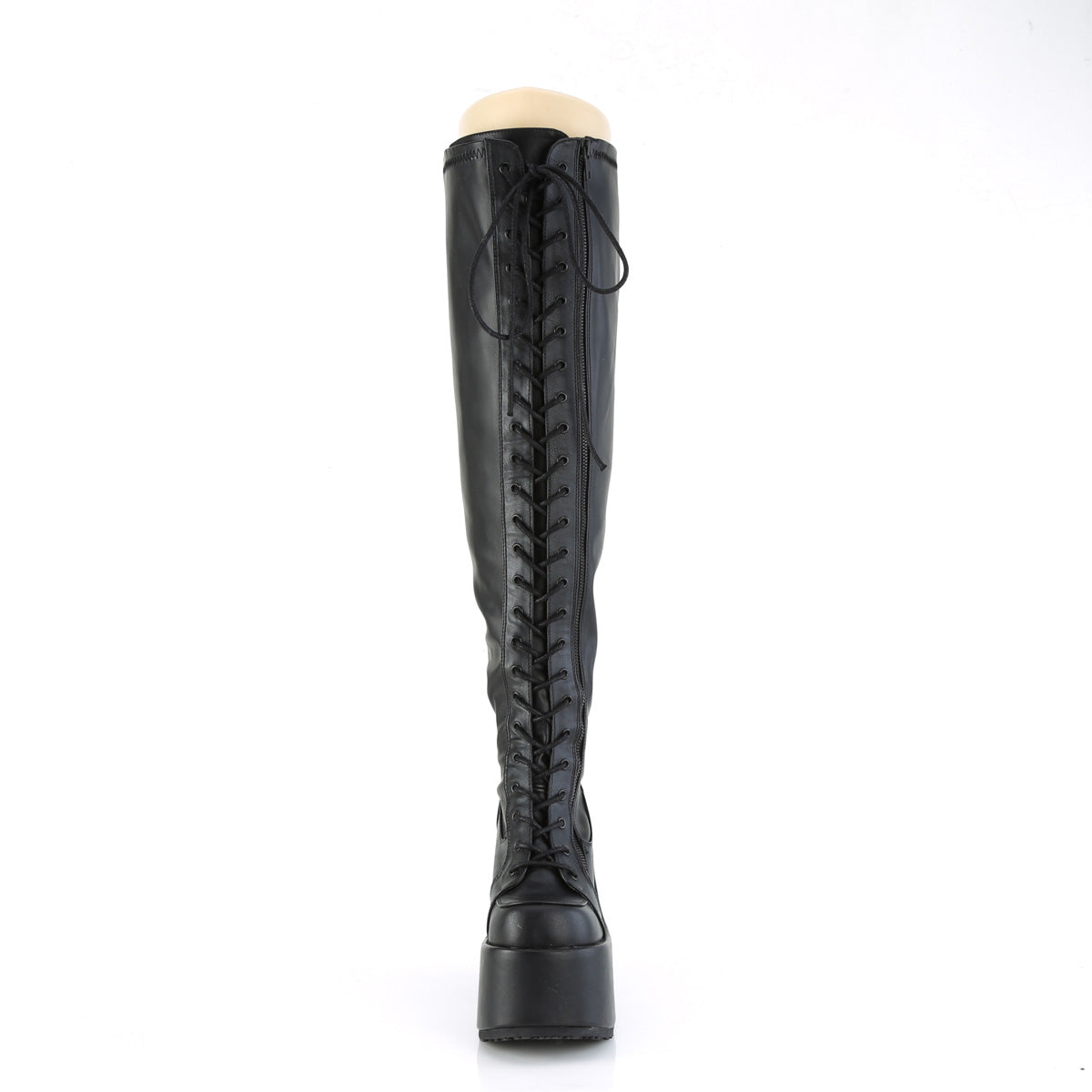 DemoniaCult Stiefel CAMEL-300WC BLK Str vegan Leder