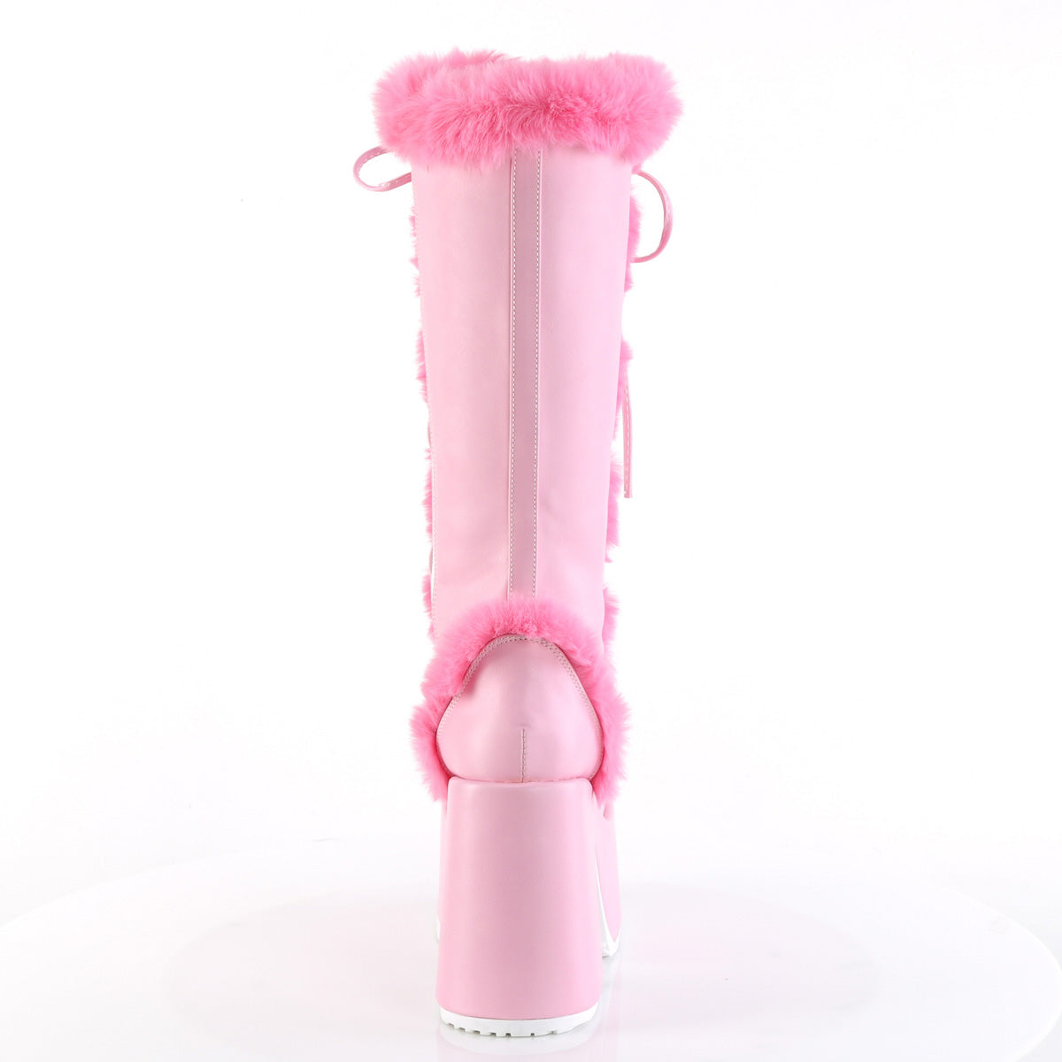DemoniaCult Boots CAMEL-311 B. Pink Vegan Leather