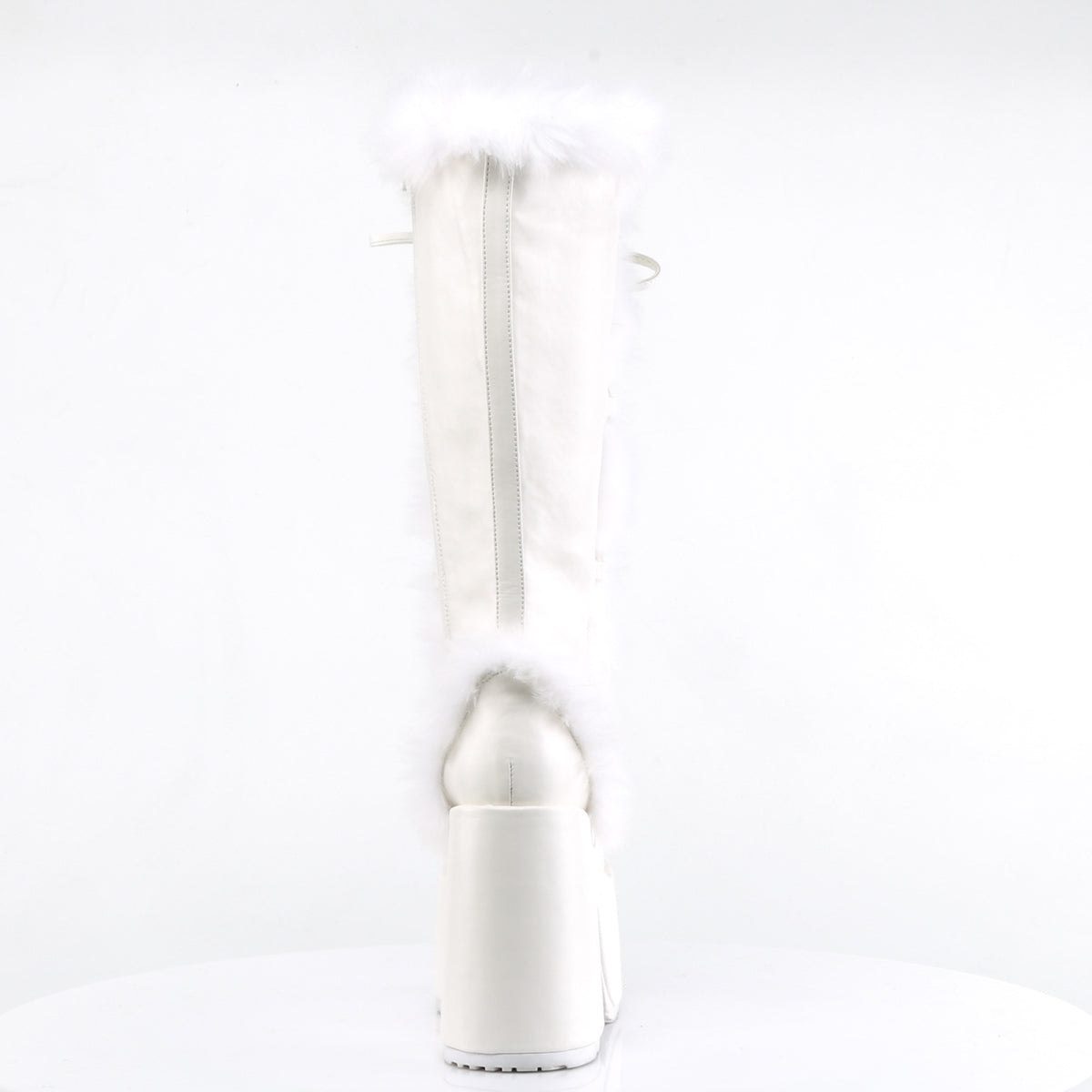 DemoniaCult Frauenstiefel CAMEL-311 WHT Veganer Leder