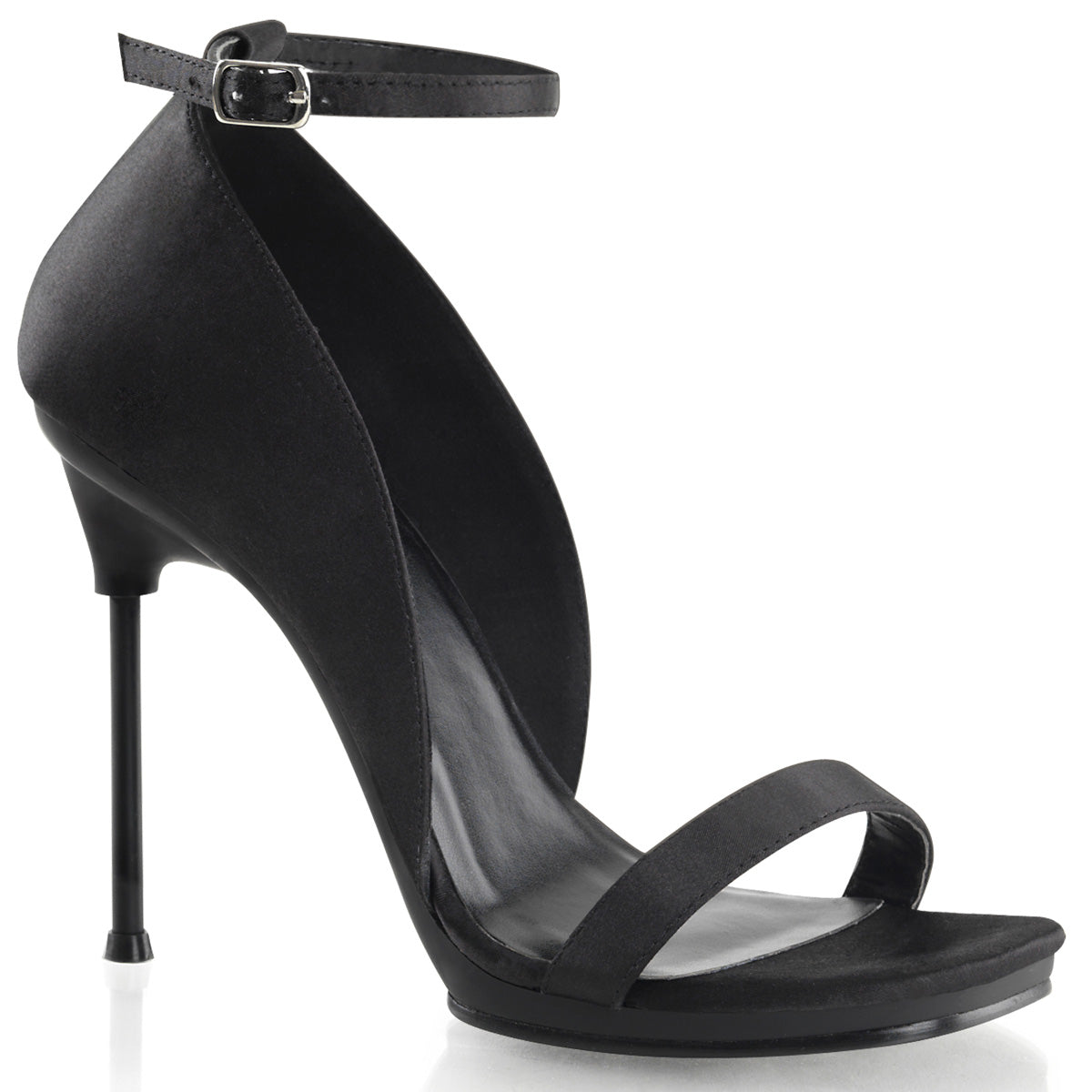 Fabulicious Damen Sandalen CHIC-35 BLK Satin / BLK Matte