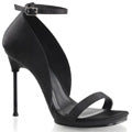 Fabulicious Damen Sandalen CHIC-35 BLK Satin / BLK Matte