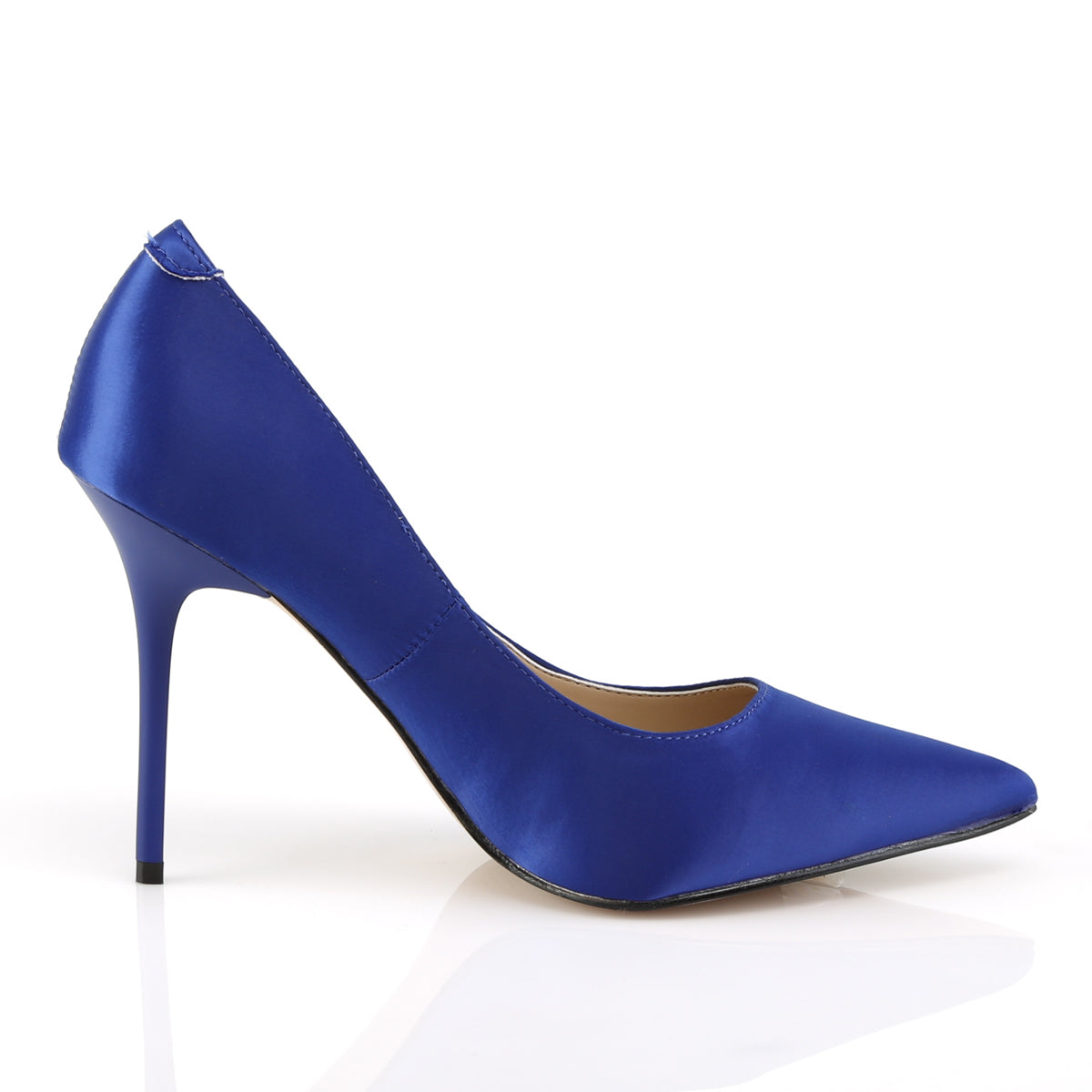 Pleaser Frauenpumpen CLASSIQUE-20 Royal Blue Satin
