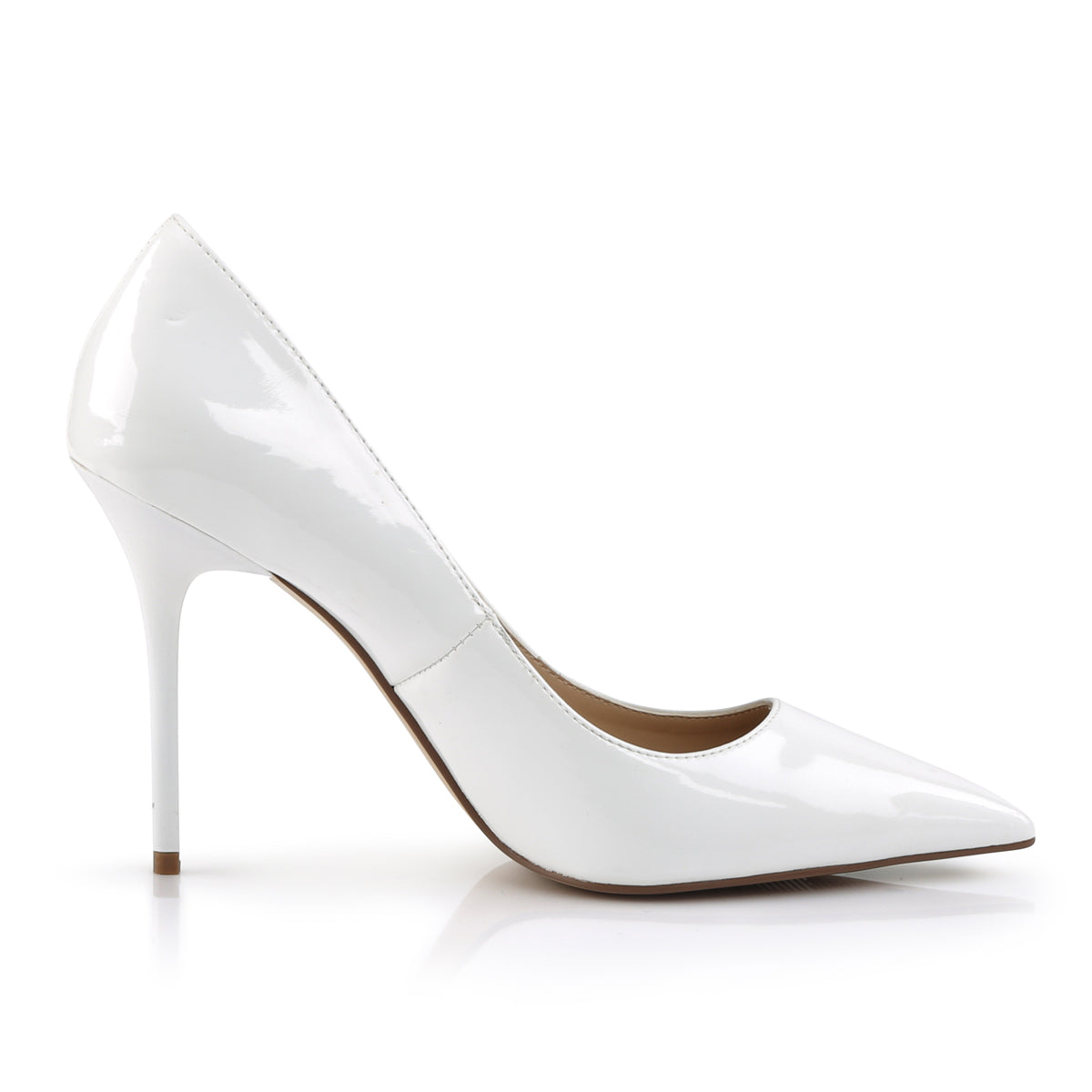 Pleaser Frauenpumpen CLASSIQUE-20 wht Pat.