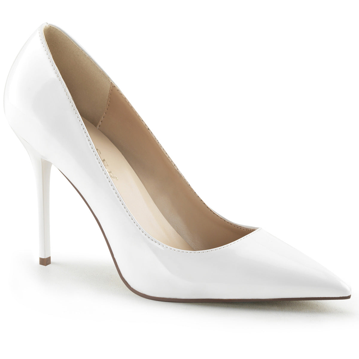 Pleaser Frauenpumpen CLASSIQUE-20 wht Pat.