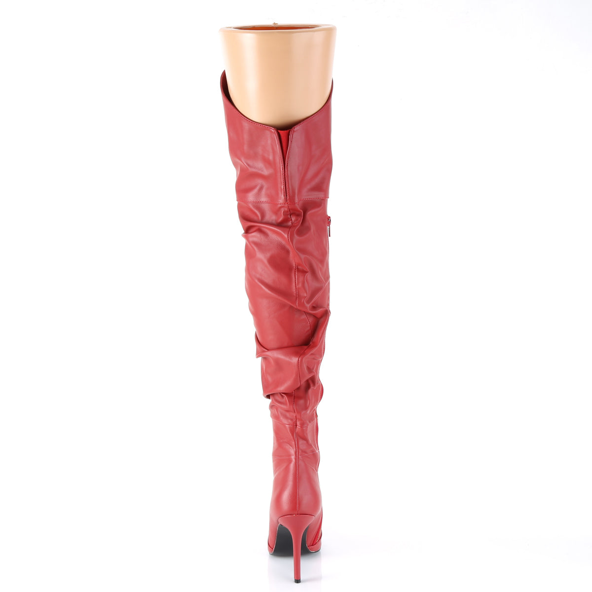 Pleaser Womens Boots. CLASSIQUE-3011 Rotes Kunstleder