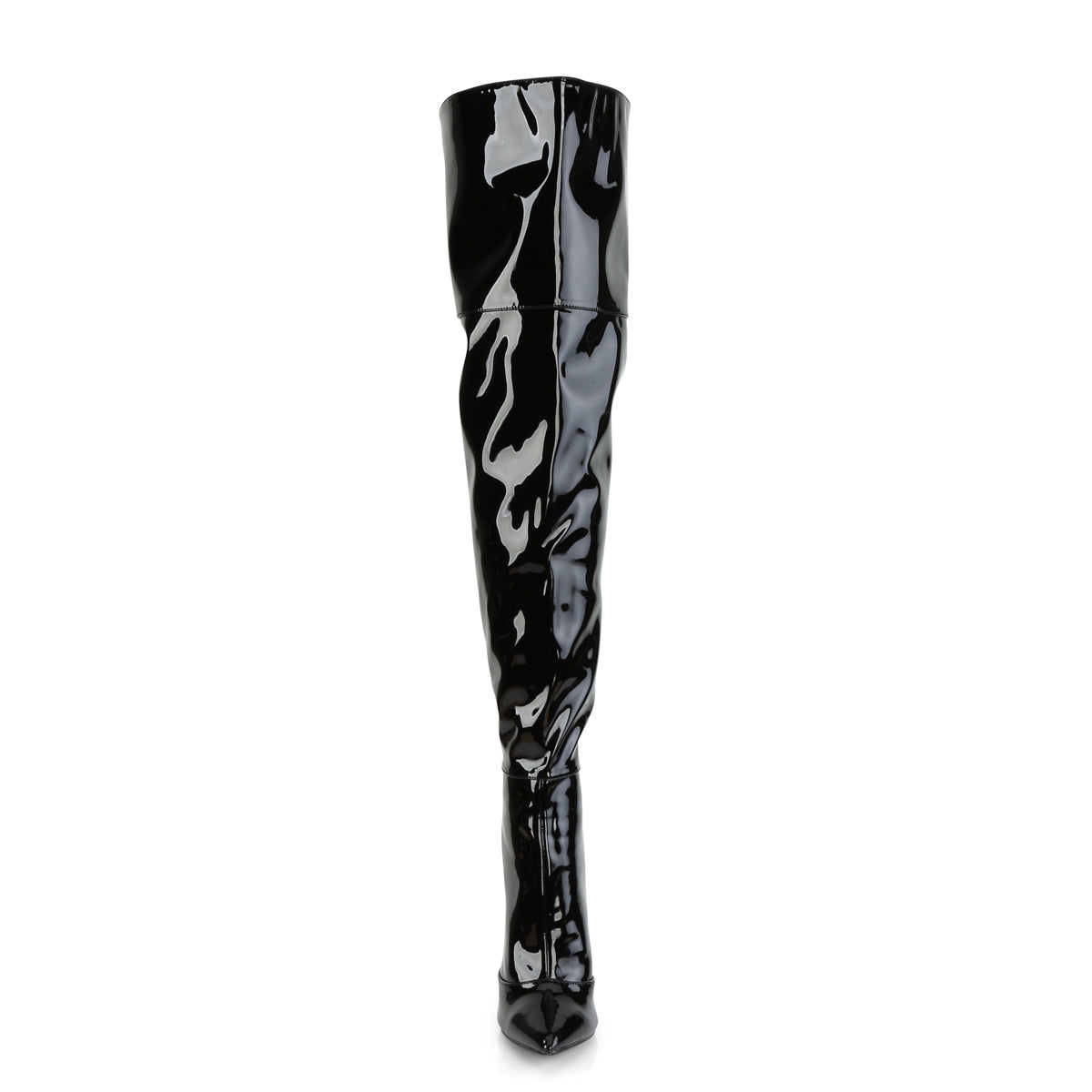 Pleaser Womens Boots. COURTLY-3012 BLK-Patent