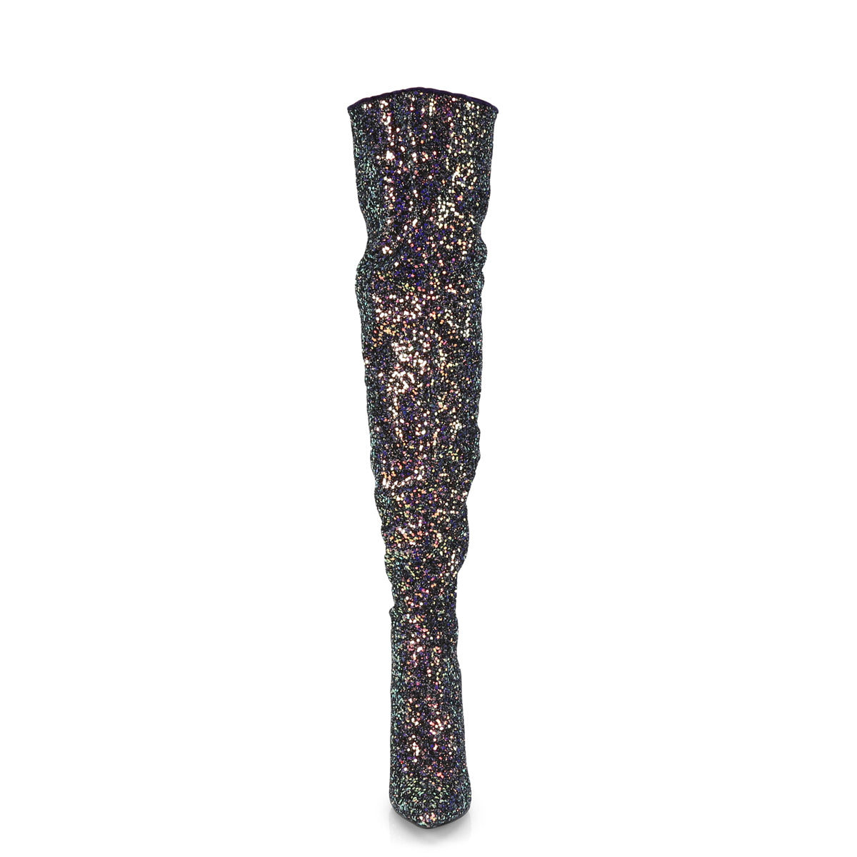 Pleaser Womens Boots. COURTLY-3015 BLK Multi Glitter