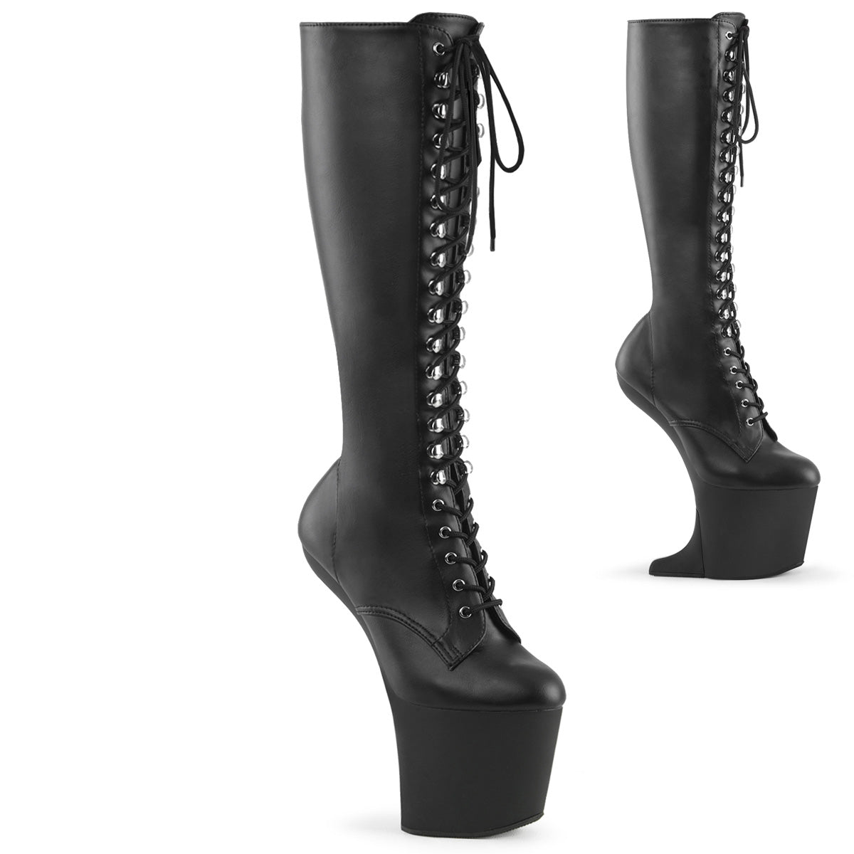 Pleaser Stiefel CRAZE-2023 BLK str. Kunstleder/Blk Matte