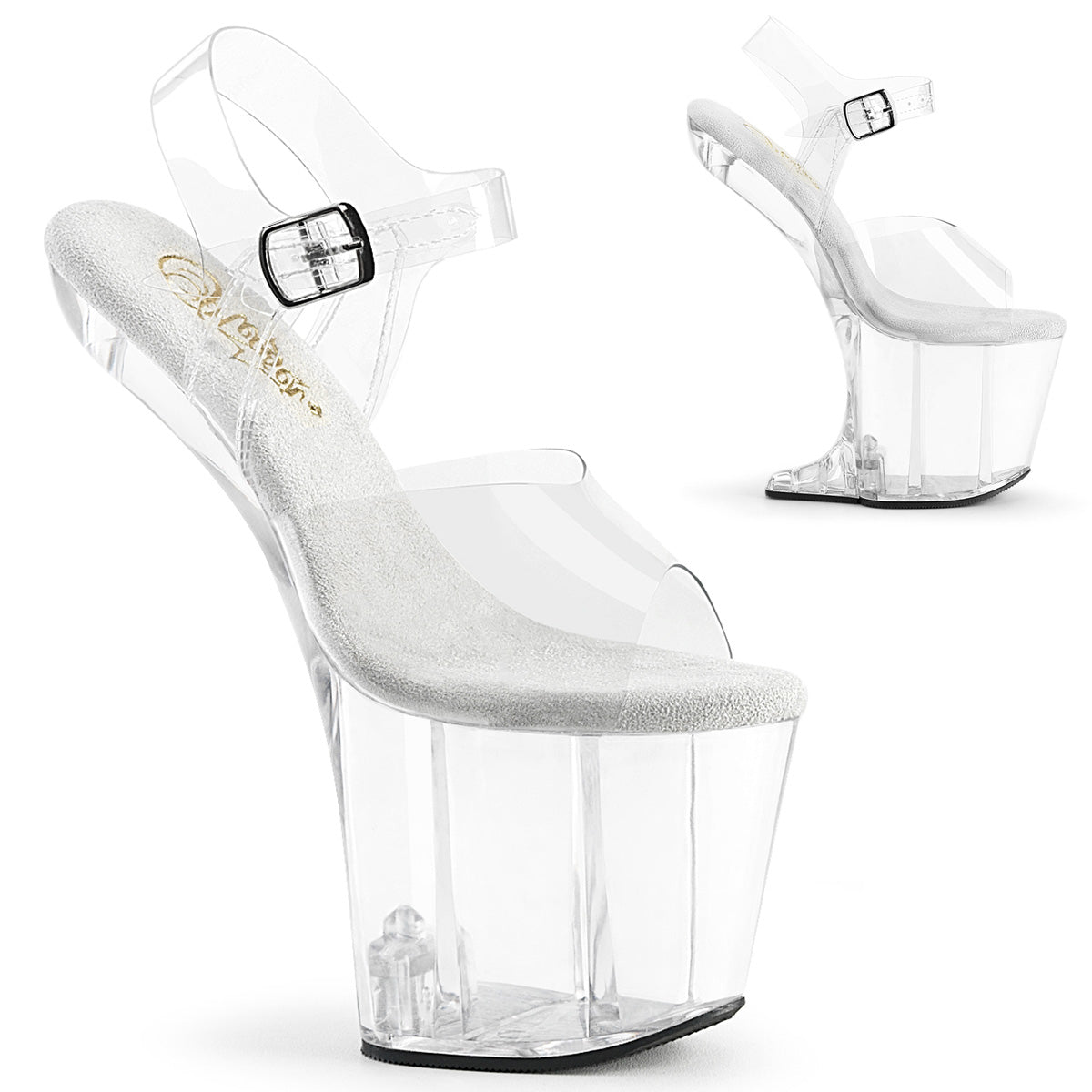 Pleaser Sandalen CRAZE-808 CLR/CLR
