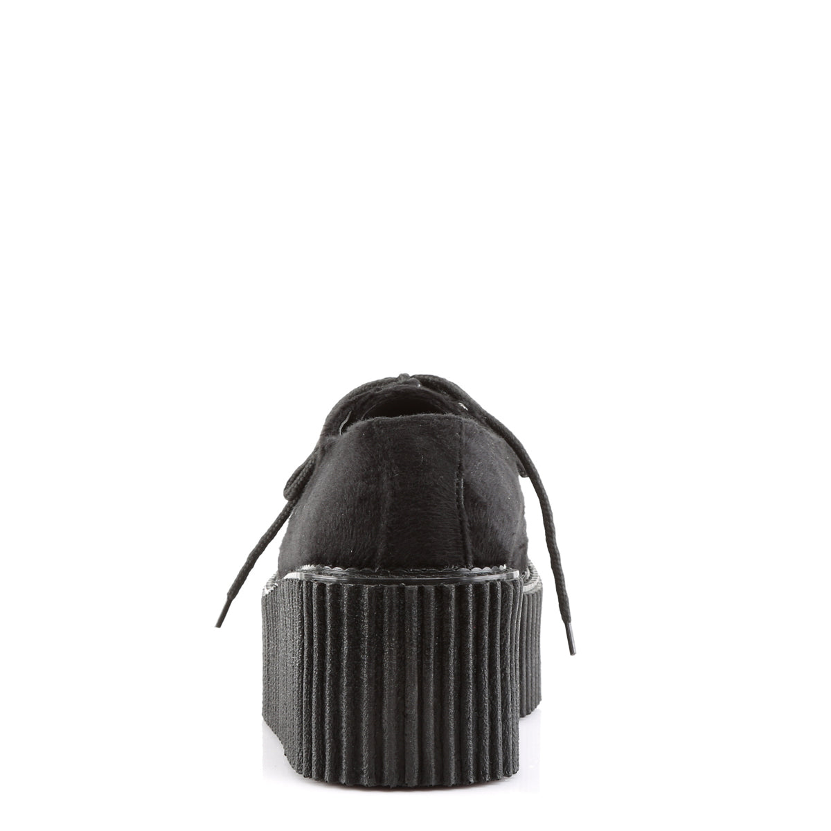 DemoniaCult Damen -Niederschuh CREEPER-202 BLK Fell