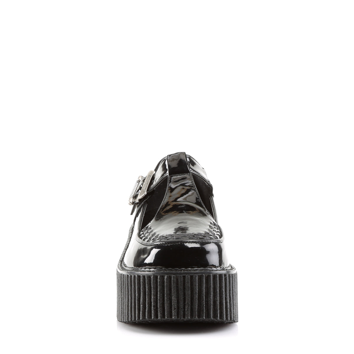 DemoniaCult Damen -Niederschuh CREEPER-214 blk pat