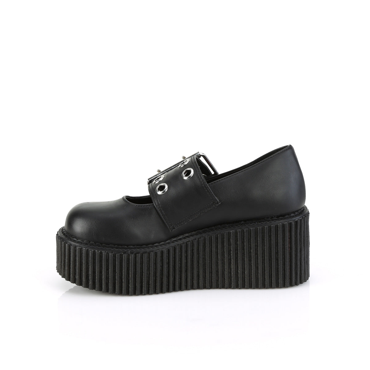 DemoniaCult Niederschuh CREEPER-230 BLK Vegan Leder