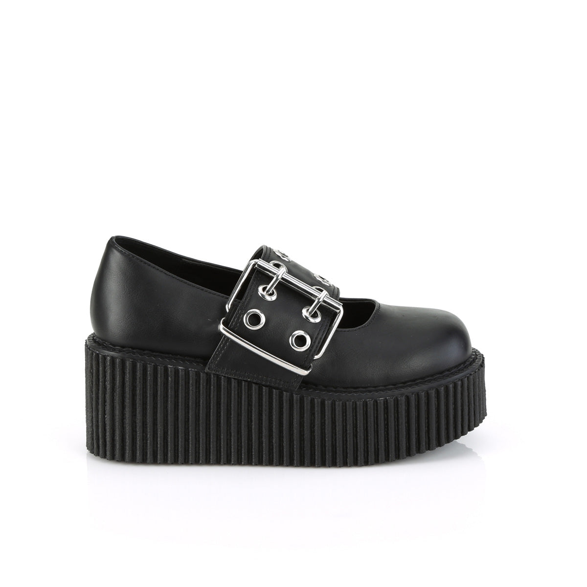 DemoniaCult Niederschuh CREEPER-230 BLK Vegan Leder