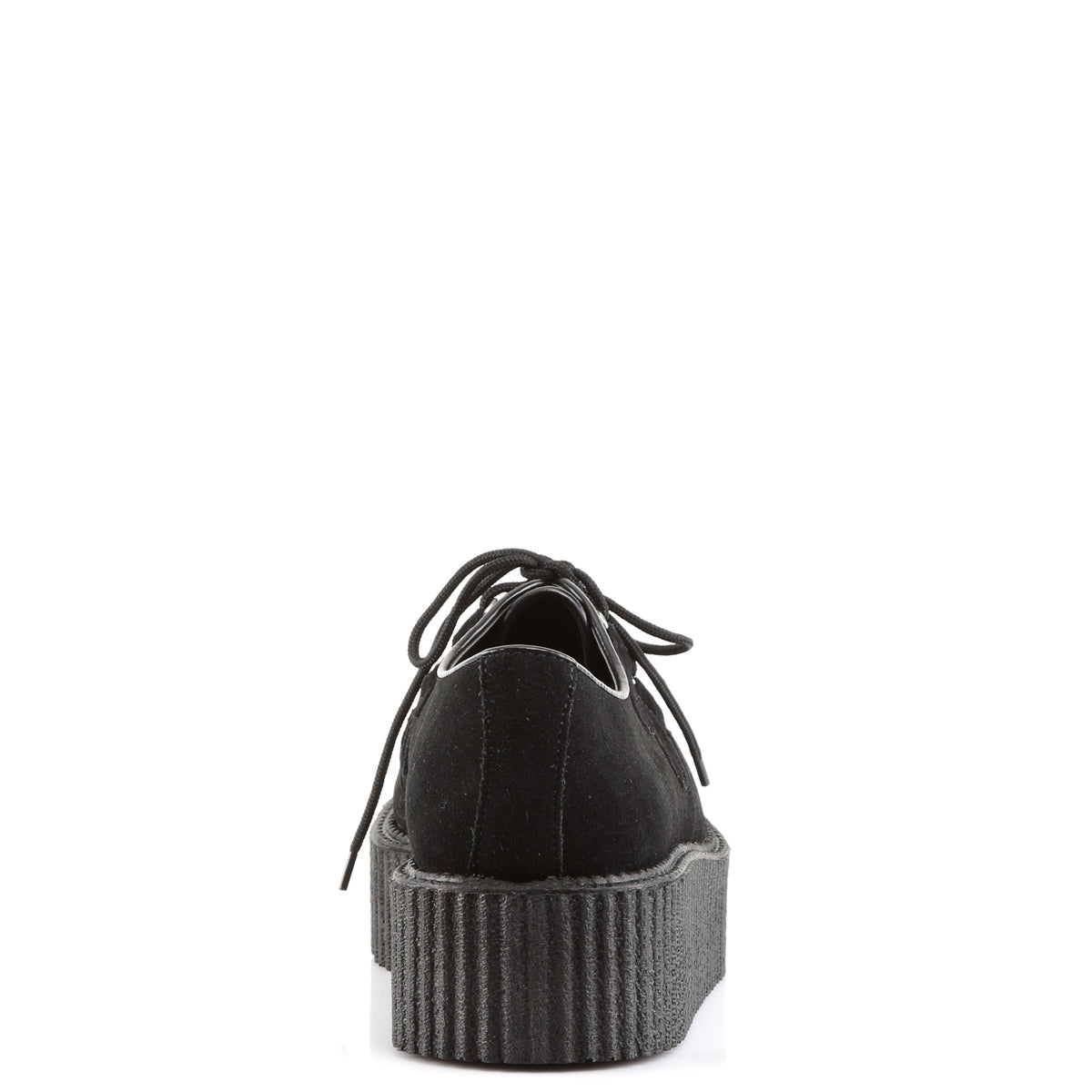 DemoniaCult Herren -Niederschuh CREEPER-402s blk Wildleder