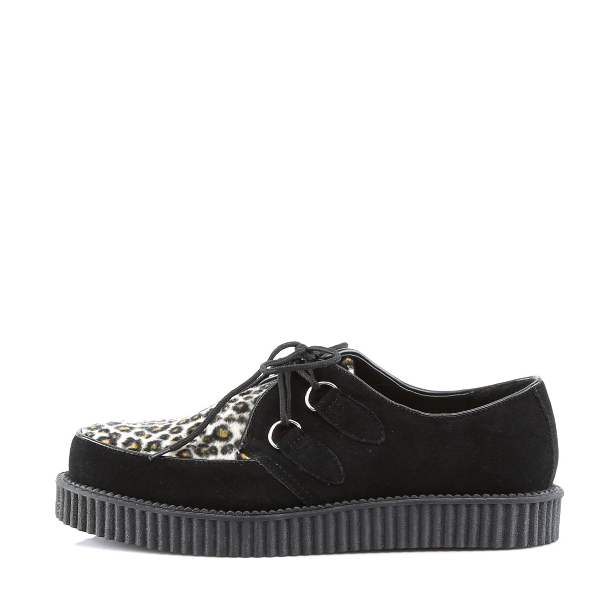 DemoniaCult Herren -Niederschuh Creeper-600 BLK Wildleder-Cheartah Fell