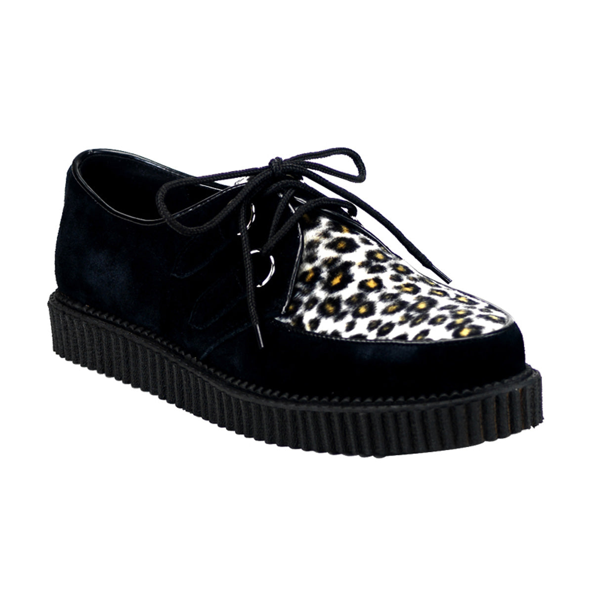 DemoniaCult Herren -Niederschuh Creeper-600 BLK Wildleder-Cheartah Fell