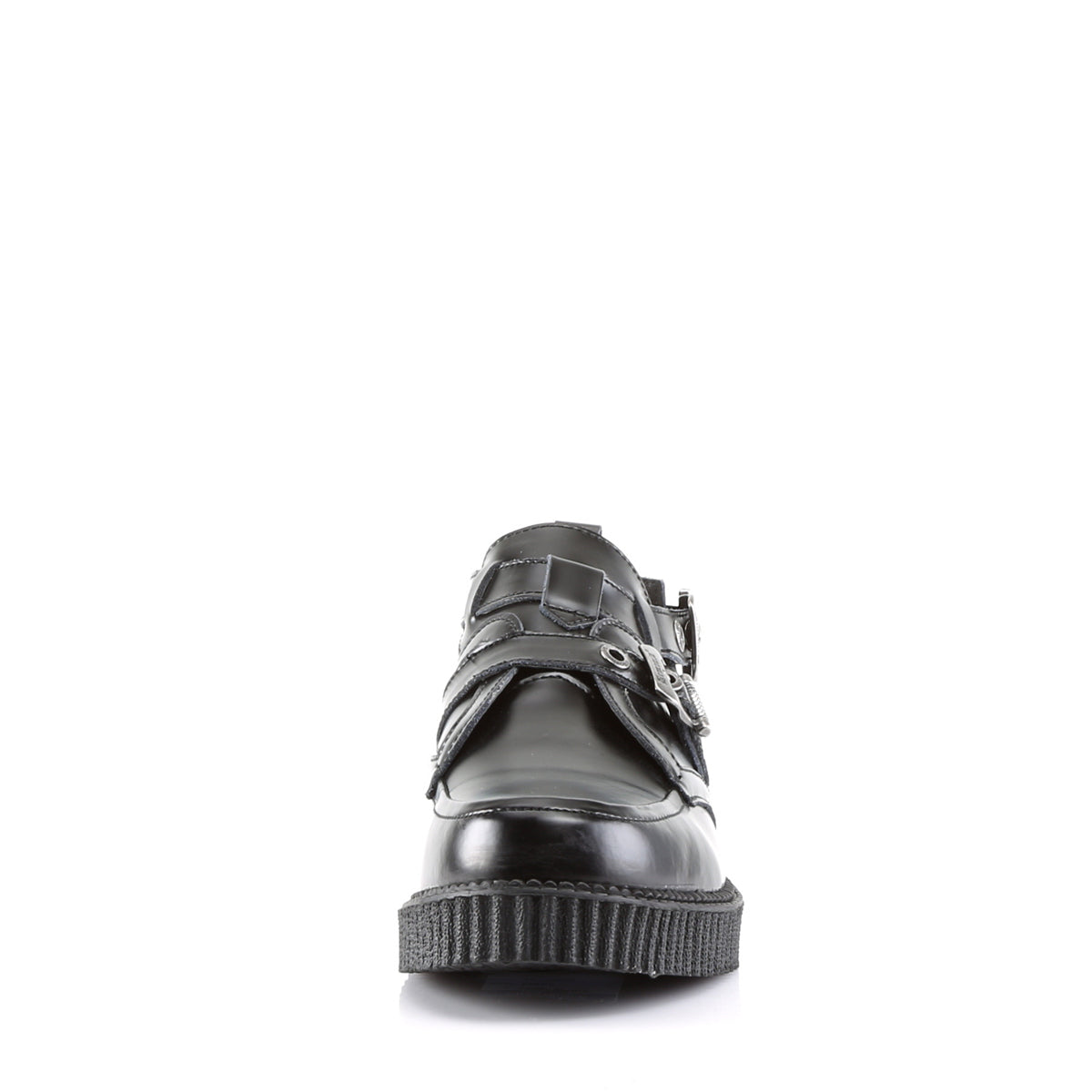 DemoniaCult Herren -Niederschuh CREEPER-615 BLK Leder