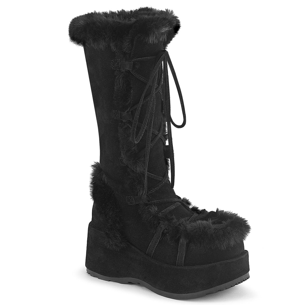 DemoniaCult Cubby-311 Blk Vegan Wildleder