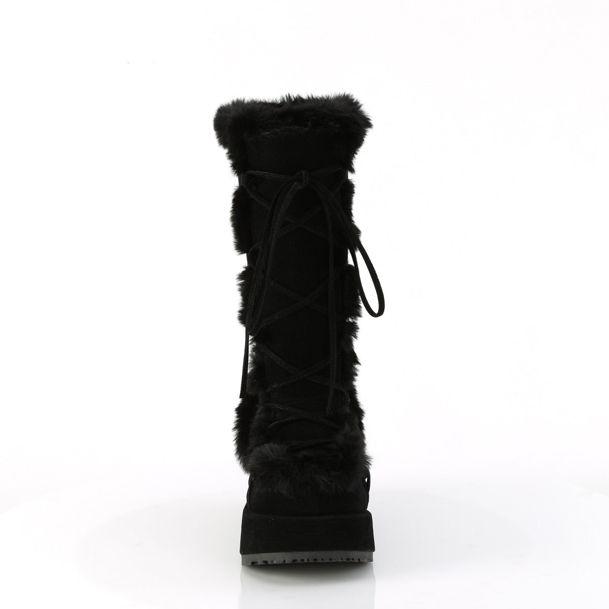 DemoniaCult Cubby-311 Blk Vegan Wildleder