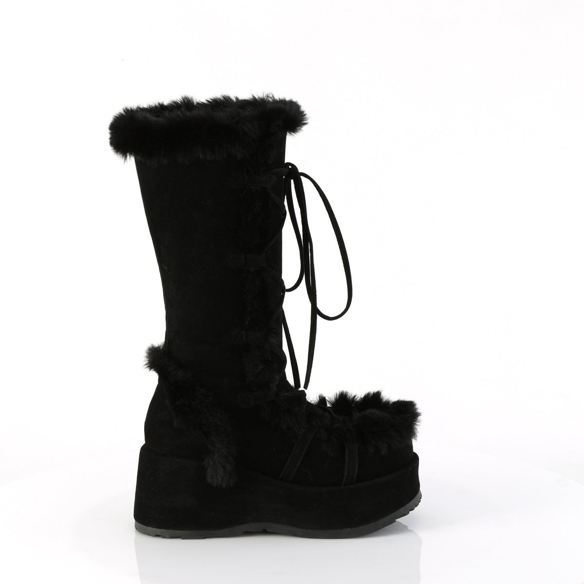 DemoniaCult Cubby-311 Blk Vegan Wildleder