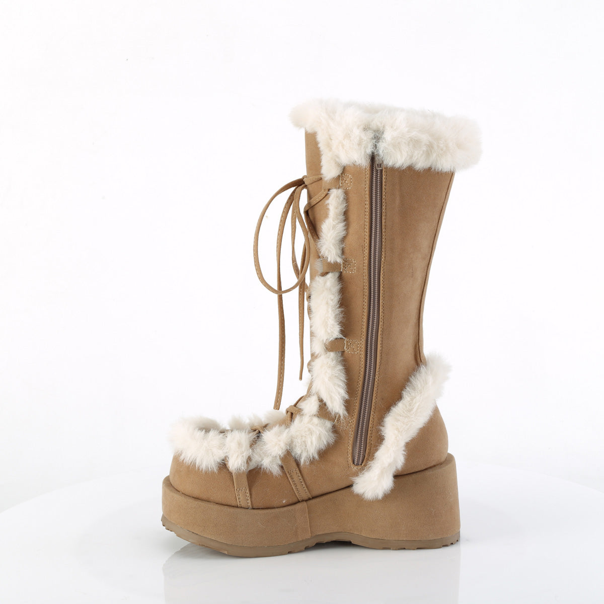 DemoniaCult Cubby-311 Camel Veganer Wildleder